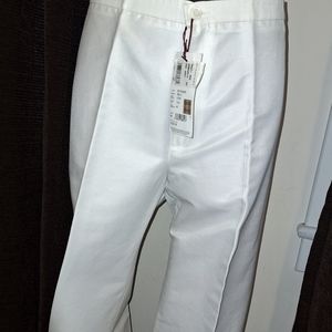 Womens Burberry  White Pants